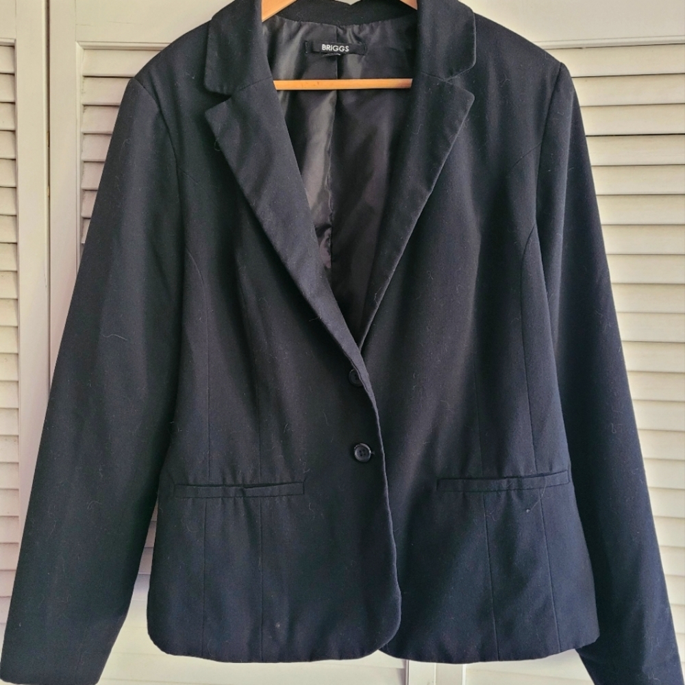 Ladies Size 16 Black Suit Blazer